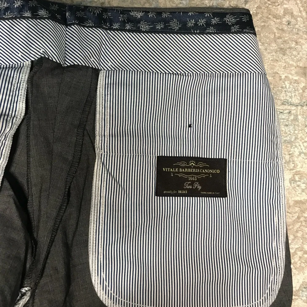 HILTL  wool dress pants, NWT,  Size US 32/32, Gray, - Picture 2 of 12